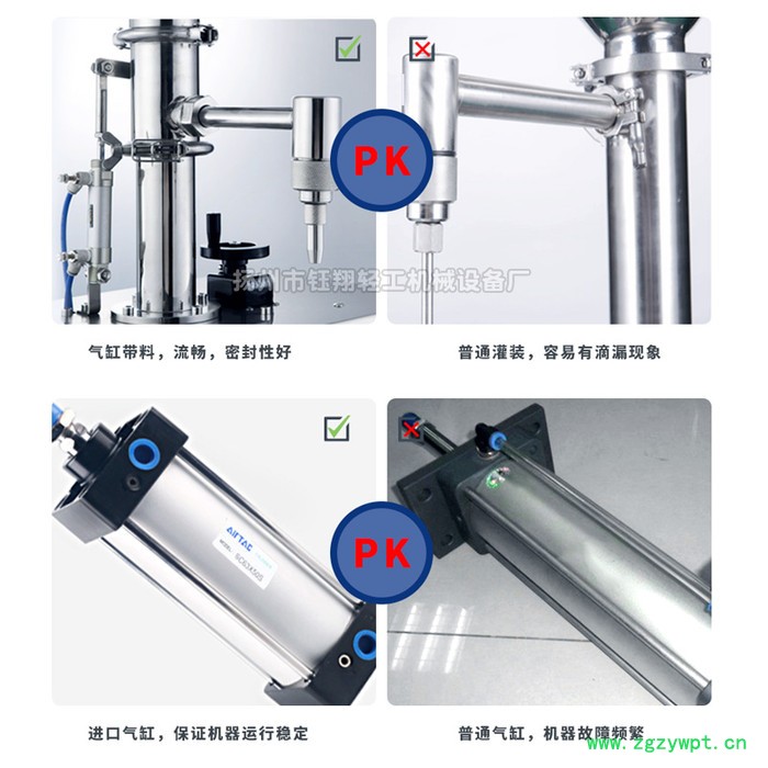 钰翔GZJ半自动定量膏体液体灌装机 洗手液凝胶蜂蜜化妆品灌装机图2