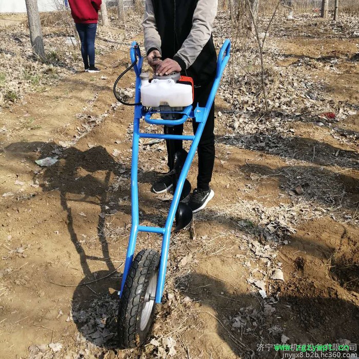 农田施肥打眼机 中药材种植挖坑机 加厚双叶合金地钻机图2
