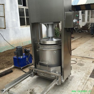 恒顺200L自动出料水果蔬菜压滤机 桑葚蓝莓酵素压滤机米酒酒糟压滤机火锅底料油渣压滤机中药渣压滤机单桶双桶 自动压滤机