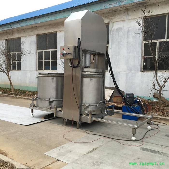恒顺200L自动出料水果蔬菜压滤机 桑葚蓝莓酵素压滤机米酒酒糟压滤机火锅底料油渣压滤机中药渣压滤机单桶双桶 自动压滤机图5