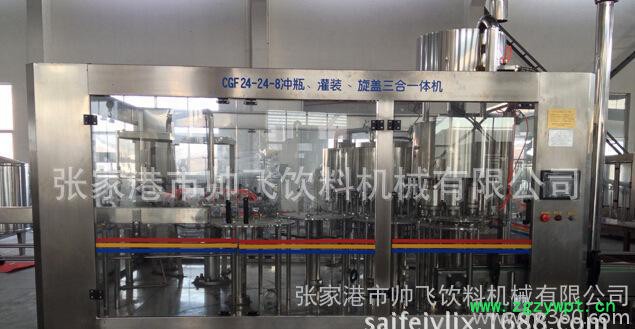 生产销售  帅飞自动液体灌装机设备 果汁饮料设备图2