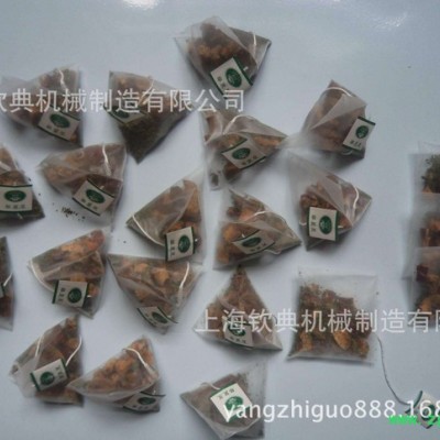 电子秤剂量中药三角型袋泡茶包装机 花茶春茶三角袋袋泡包装机