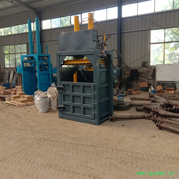 科博易拉罐油漆桶压块机 立式薄膜打包机  废纸箱编织袋中药药材打包机图3