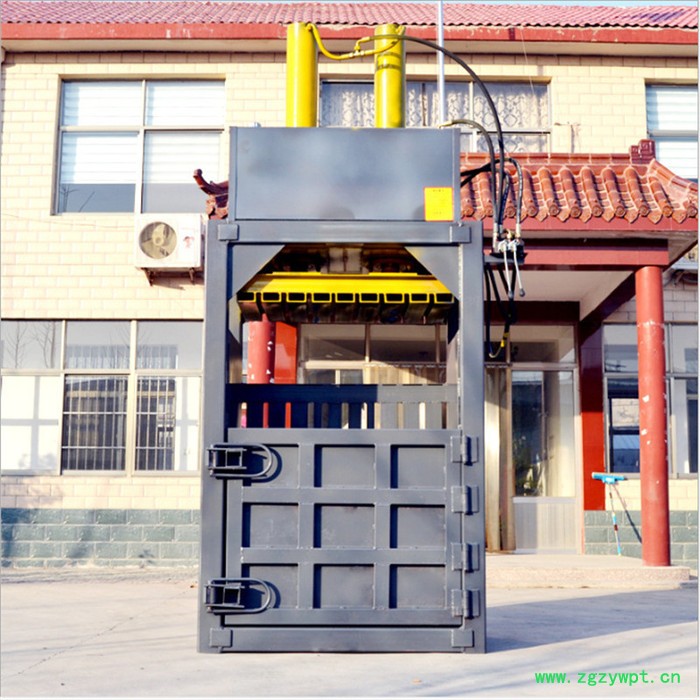 科博易拉罐油漆桶压块机 立式薄膜打包机  废纸箱编织袋中药药材打包机图5