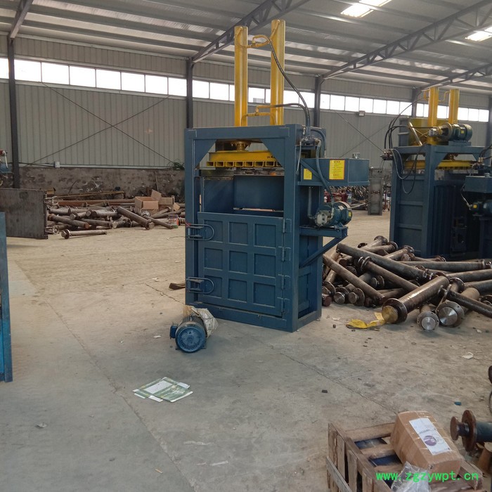 科博易拉罐油漆桶压块机 立式薄膜打包机  废纸箱编织袋中药药材打包机图7