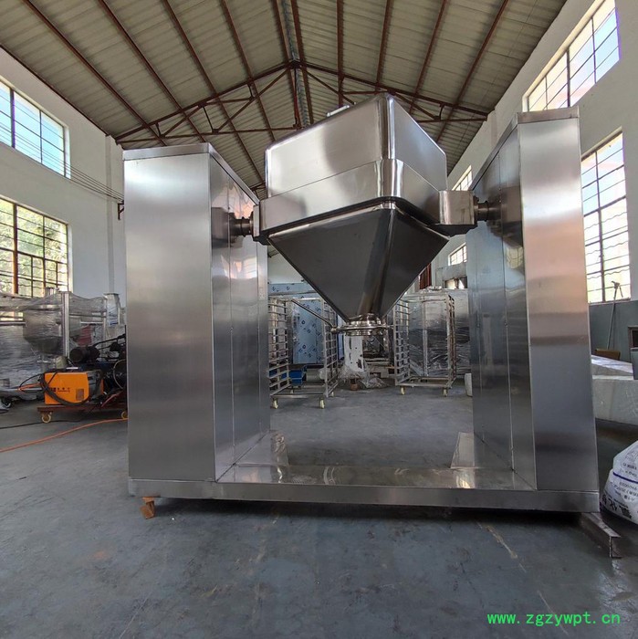 陆鹏 GMP专用方锥混合机 中药厂家粉末方形不锈钢方锥混合机定制销售图4