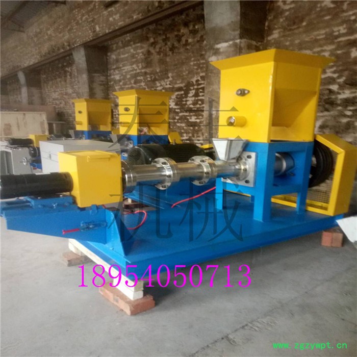 江苏省多功能玉米膨化机 新款食品谷物膨化机 12千瓦养殖饲料膨化球机 饲料药片机 狗粮颗粒机出口图3