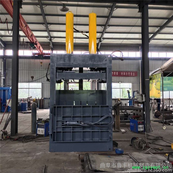 鲁丰40吨 中药材 艾叶 粽叶树皮小型液压打包机 捆包压扁机图3