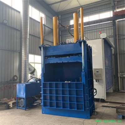 鲁丰40吨 中药材 艾叶 粽叶树皮小型液压打包机 捆包压扁机