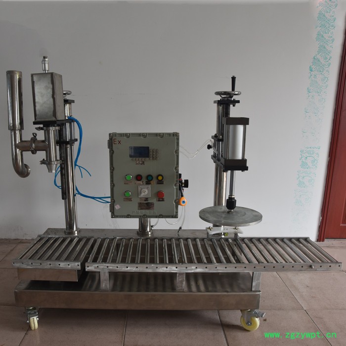 欣三合G12 G12C 防腐液体灌装机 管道式丙桐胶水油漆自动称重打包机 自带压盖 防爆表头 触摸屏可选 厂家直供 质保图3