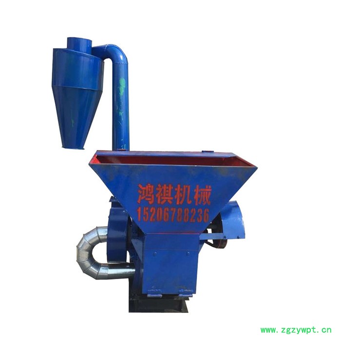 鸿祺机械 无粉尘沙克龙粉碎机 自吸式中药粉碎机 兴安县图8