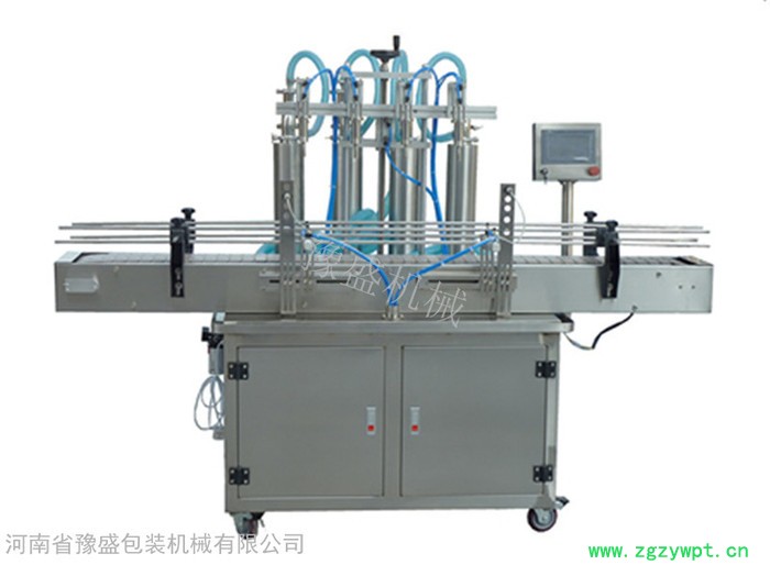 四头瓶装全自动液体灌装机 饮料酒水灌装生产线理瓶机+灌装机+落盖搓盖机加工定制图5