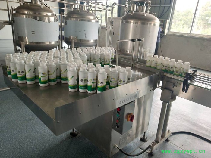 山西大量元素液体水溶肥桶装自动配料混合灌装生产线图5