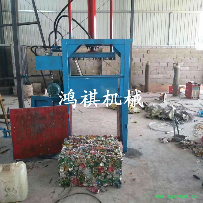 金属液压打包机厂家  定做立式液压打包机  进料口加大中药材打包机图4