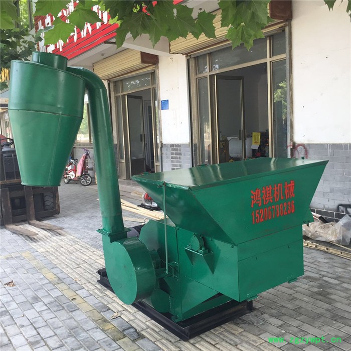 沙克龙粉碎机图片 中药粉碎机家用 鸿祺HH锤片饲料粉碎机图4