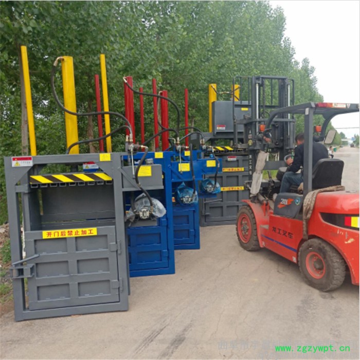 中药材家用液压打包机宇晨小型废纸塑料瓶压块机 两相电服装打包机图5