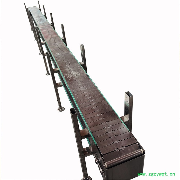 **矿泉水灌装生产线 不锈钢流水线爬坡式输送带 链板输送机图3