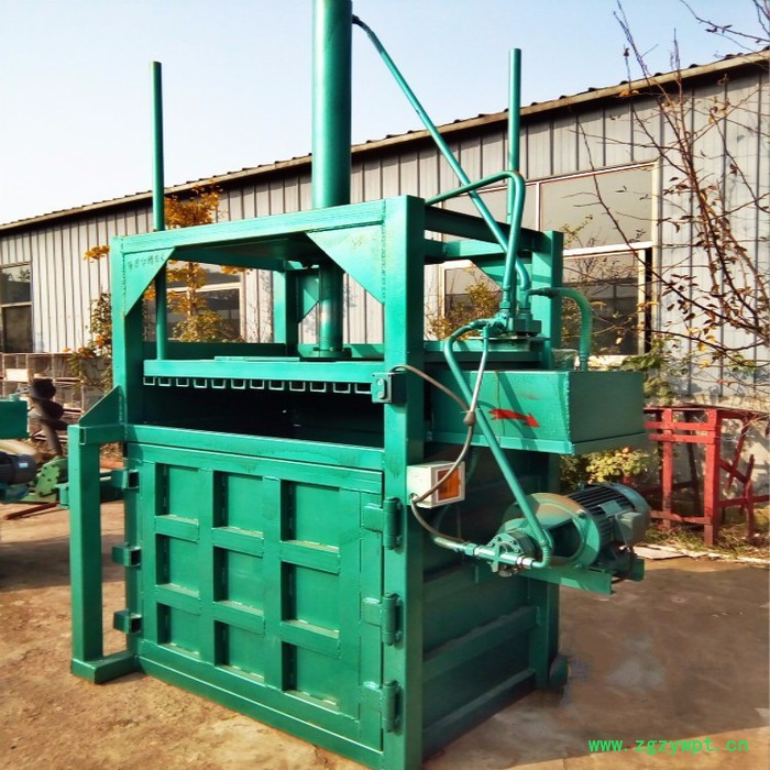 60吨废纸打包机 荷叶艾叶黄芩中药材压包机 富兴定做大吨位涂料桶压扁机图3