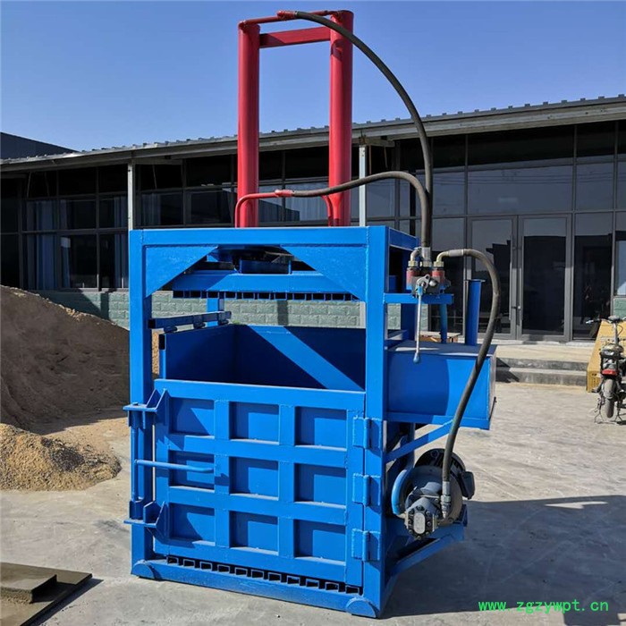 睿迪立式废纸打包机40吨双缸液压编织袋易拉罐废纸中药材秸秆打包机图6