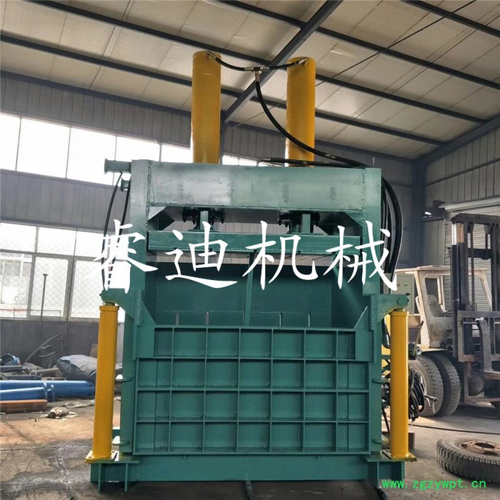 睿迪立式废纸打包机40吨双缸液压编织袋易拉罐废纸中药材秸秆打包机图2
