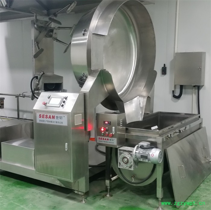 河北世轩SX-TWJ 调味酱灌装生产线设计方案 全自动生产流水线 香菇酱、辣椒酱、牛肉酱加工流水线图2