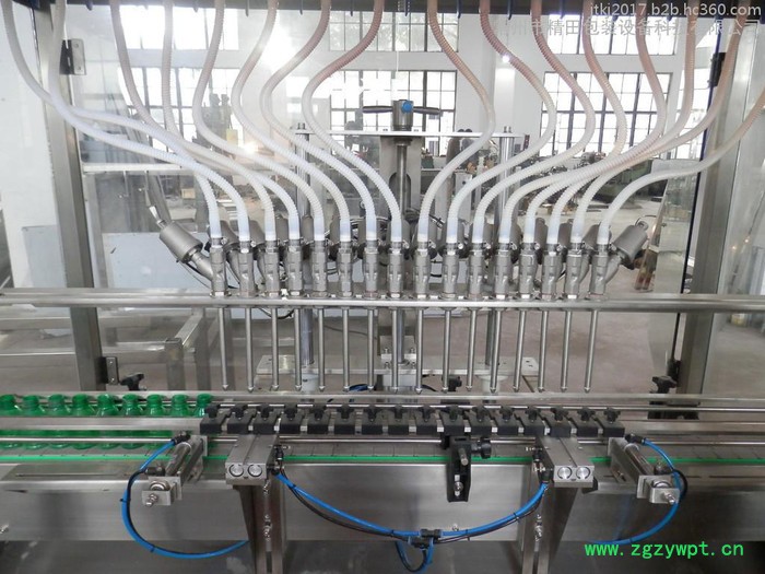 全自动直列式直流液体灌装机 直流式高速灌装设备图3