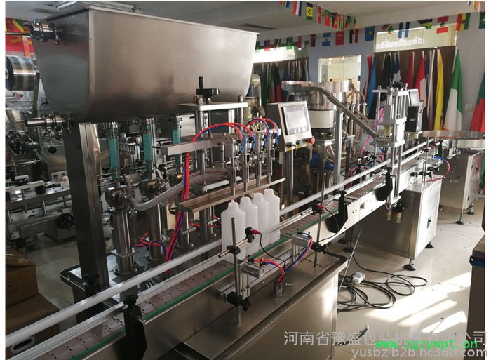 郑州全自动免洗洗手液灌装生产线 洗衣液洗洁精灌装流水线图3
