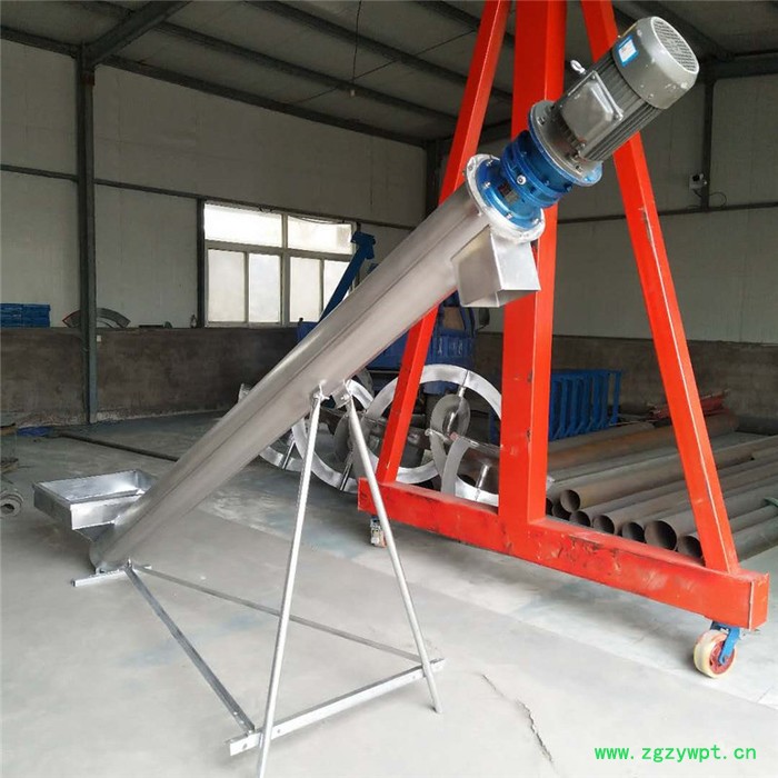 金泰来 尺寸定做304不锈钢螺旋提升机 中药粉末输送机倾斜塑料输送设备**图4