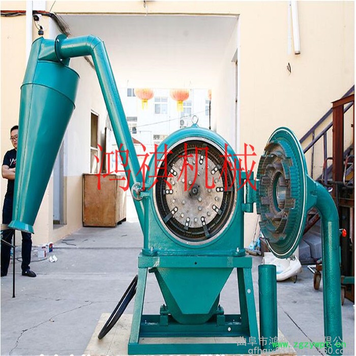 鸿祺 饲料中药粉碎机 小型多功能磨面机 五谷去皮磨面机图4