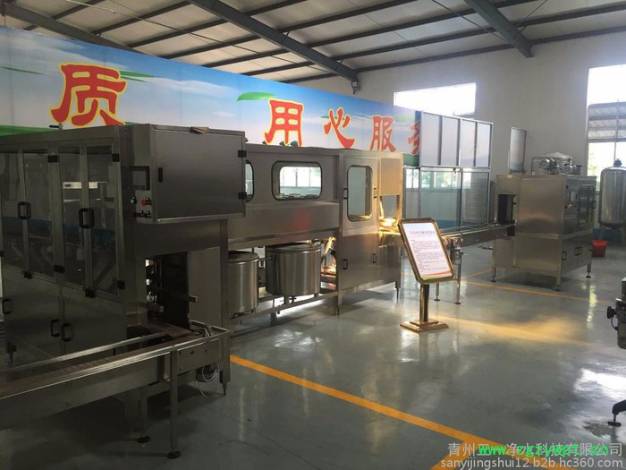 三一科技SY-100DT桶装水灌装设备 大桶水灌装生产线 桶装水设备图2