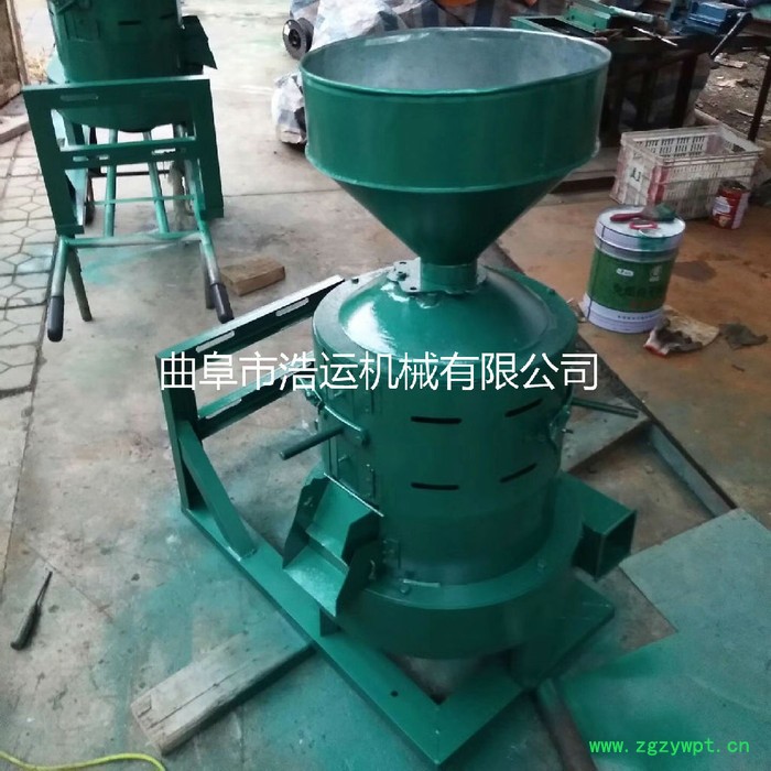 山东曲阜浩运机械工厂批发谷子高粱碾米机 小型电动玉米小麦碾米机 中药脱皮机图6