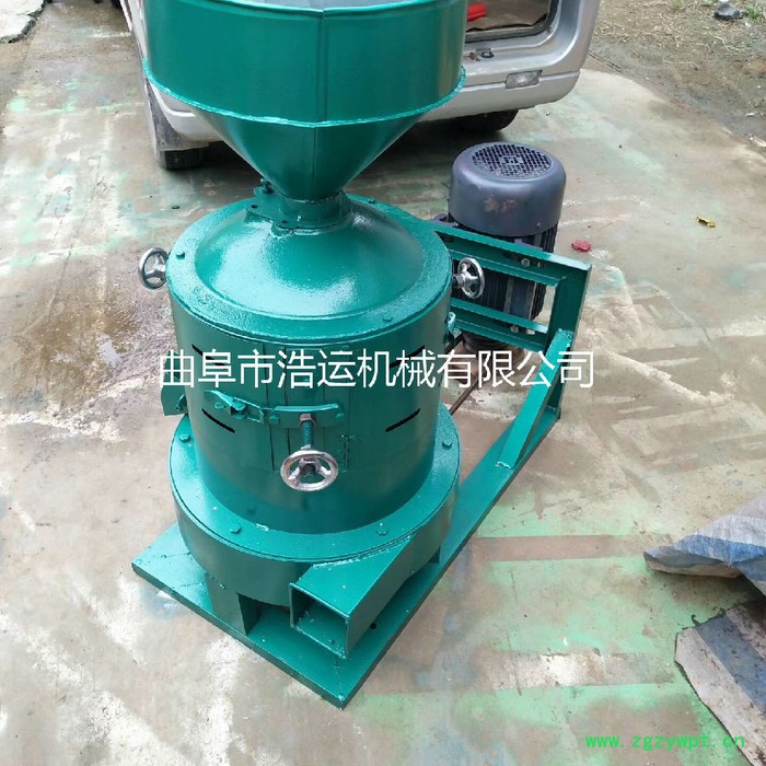 山东曲阜浩运机械工厂批发谷子高粱碾米机 小型电动玉米小麦碾米机 中药脱皮机图3
