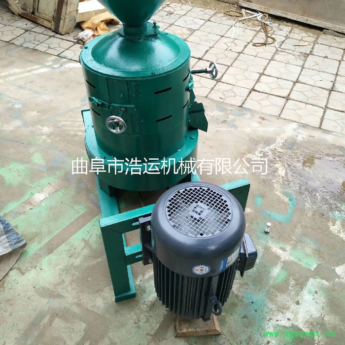 山东曲阜浩运机械工厂批发谷子高粱碾米机 小型电动玉米小麦碾米机 中药脱皮机图5