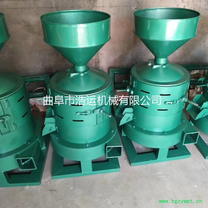 山东曲阜浩运机械工厂批发谷子高粱碾米机 小型电动玉米小麦碾米机 中药脱皮机图4