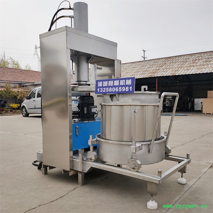 半自动压榨机 微生物发酵中药酒压榨机 百香果汁 荔枝酒压榨过滤机图2