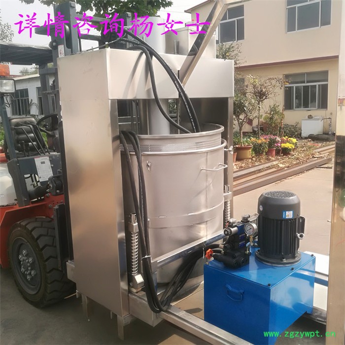 半自动压榨机 微生物发酵中药酒压榨机 百香果汁 荔枝酒压榨过滤机图6