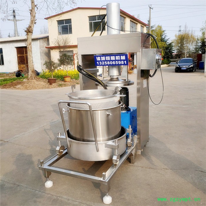 半自动压榨机 微生物发酵中药酒压榨机 百香果汁 荔枝酒压榨过滤机图5