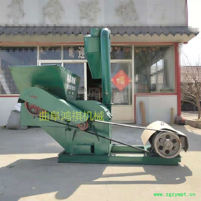 鸿祺 饲料粉碎机 中药粉碎机家用 花生秧饲料粉碎机
