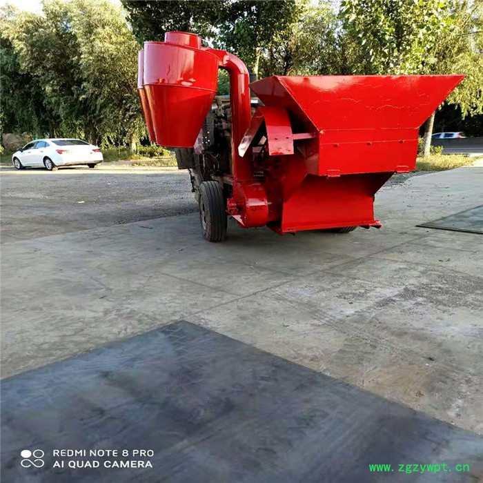 柴油带养护树枝树杈粉碎机 加厚锤片中药渣粉碎机 硬木条粉碎机图2