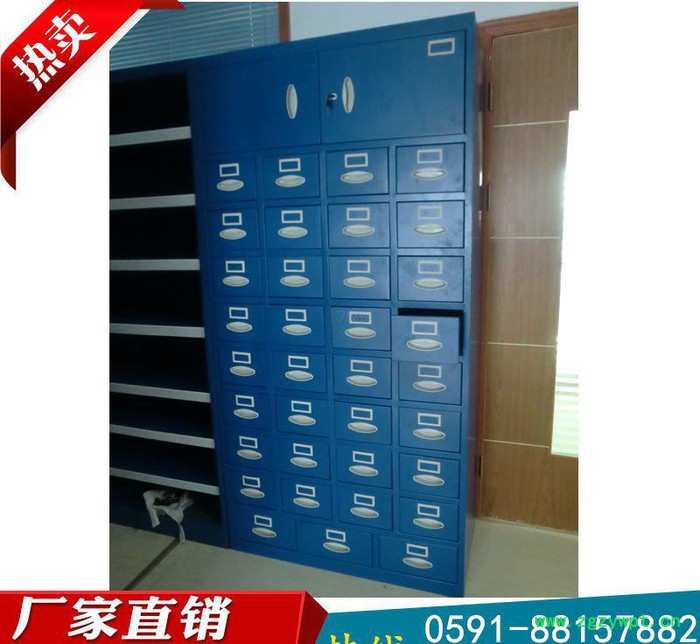 福建医院中西药柜 平潭钢制中药柜  厦门药店配药台图2