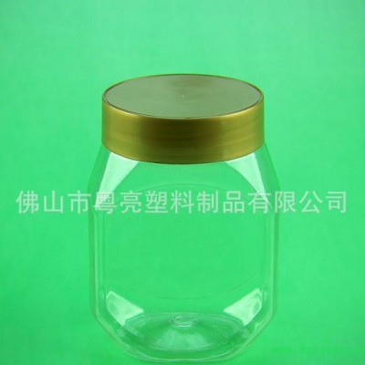 大量出售300mlpet透明塑料瓶广口瓶密封罐食品干货瓶中药