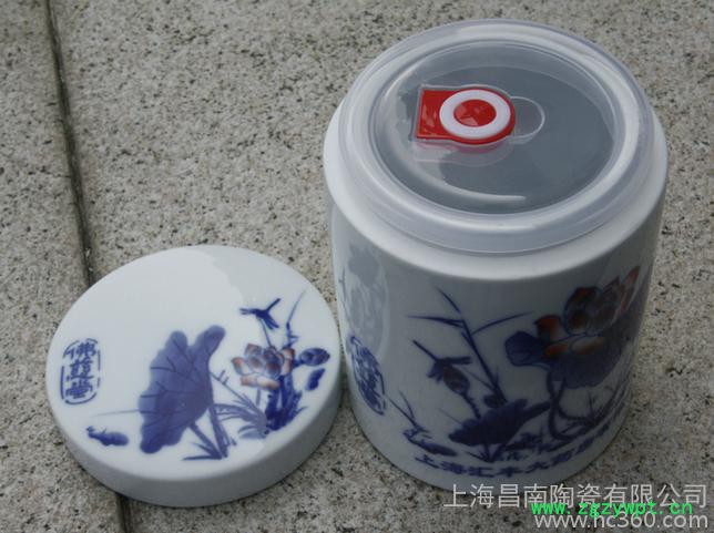 中药陶瓷膏方罐（带密封盖 釉中彩效果）图2