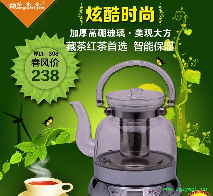 荣事金小家电养生壶加厚玻璃分体电养身壶中药煲汤图2