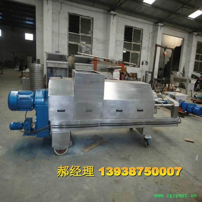 天众3t 压榨机 水果榨汁  市场垃圾处理 餐厨垃圾处理 中药药渣挤压脱水图2