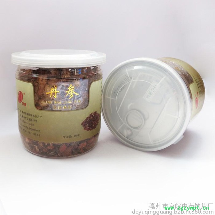 亳州京皖中药饮片 特级丹参 瓶装花茶180克装 紫丹参养生滋补 同仁堂同品