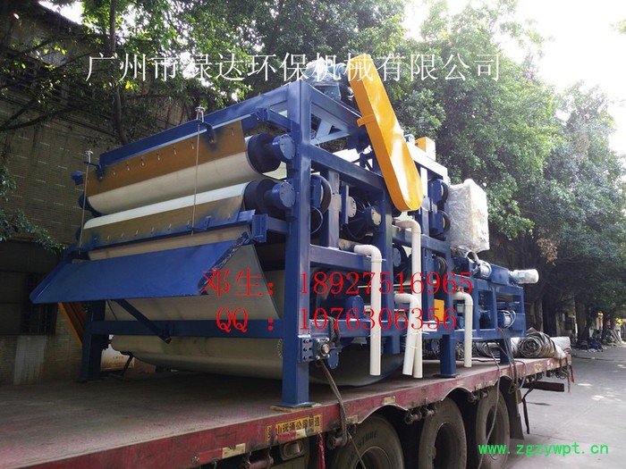 供应高压带式脱水机，高压带式脱水机，木薯渣榨干效果，绿达牌强力压榨脱水机，木薯番茄豆渣中药渣浆脱水设备图3