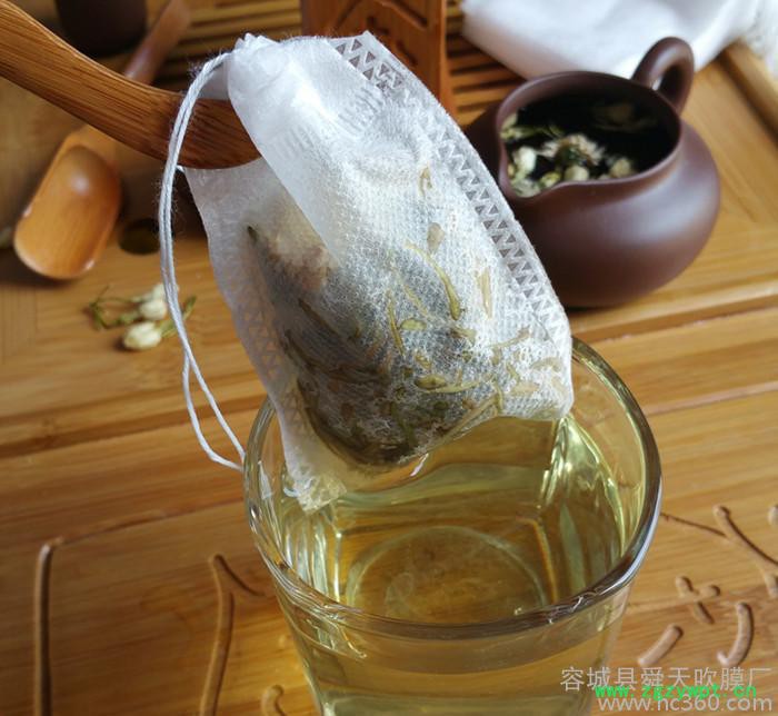 100个15*20空茶包泡茶袋煎药煲汤袋中药袋抽线无纺布包邮图3