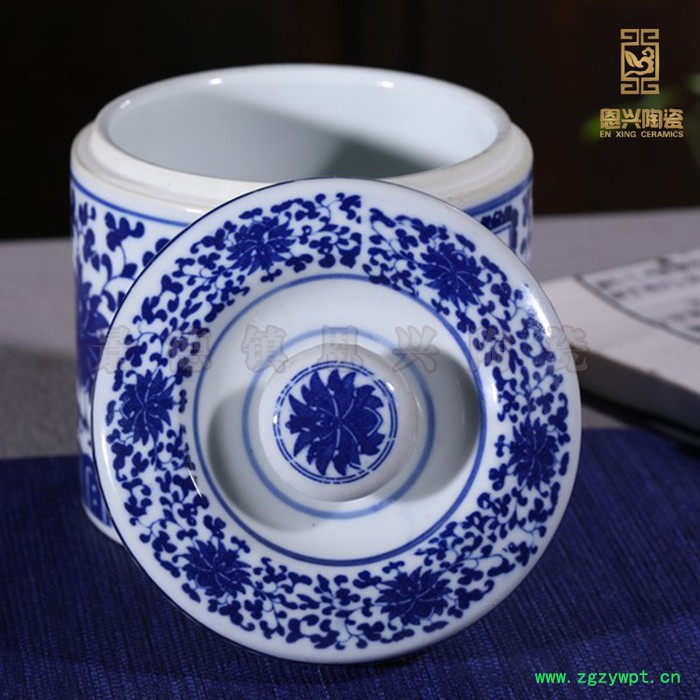 供应景德镇陶瓷罐茶叶罐储物罐中药罐膏方罐调味罐图3