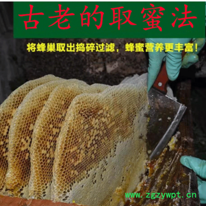 【农家自产】新鲜土蜂蜜500g成熟全封盖荆条蜂巢蜜山花蜂蜜土特产图2