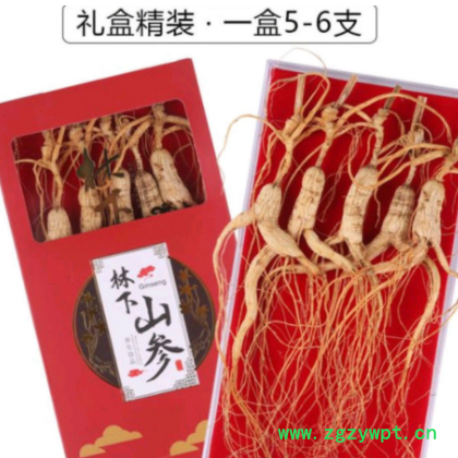15-19年林下参长白山野山参高年老山参干人参礼盒送礼煲汤泡酒